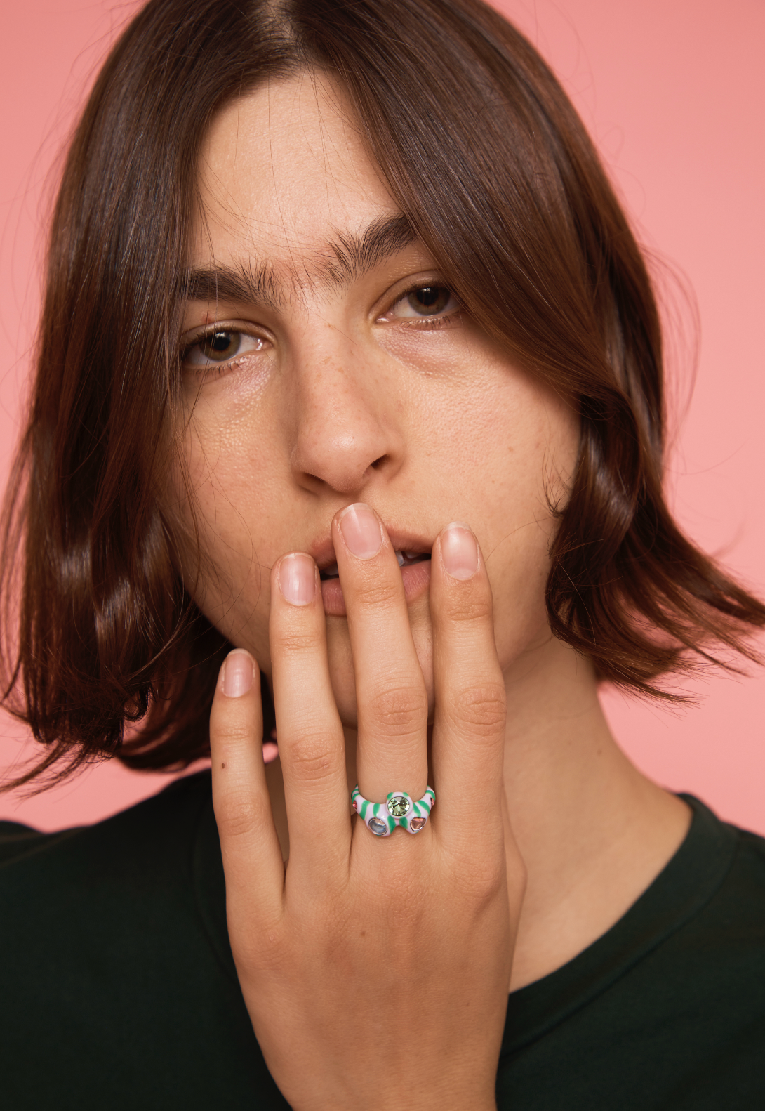 LILAC STRIPE FLORENCE RING