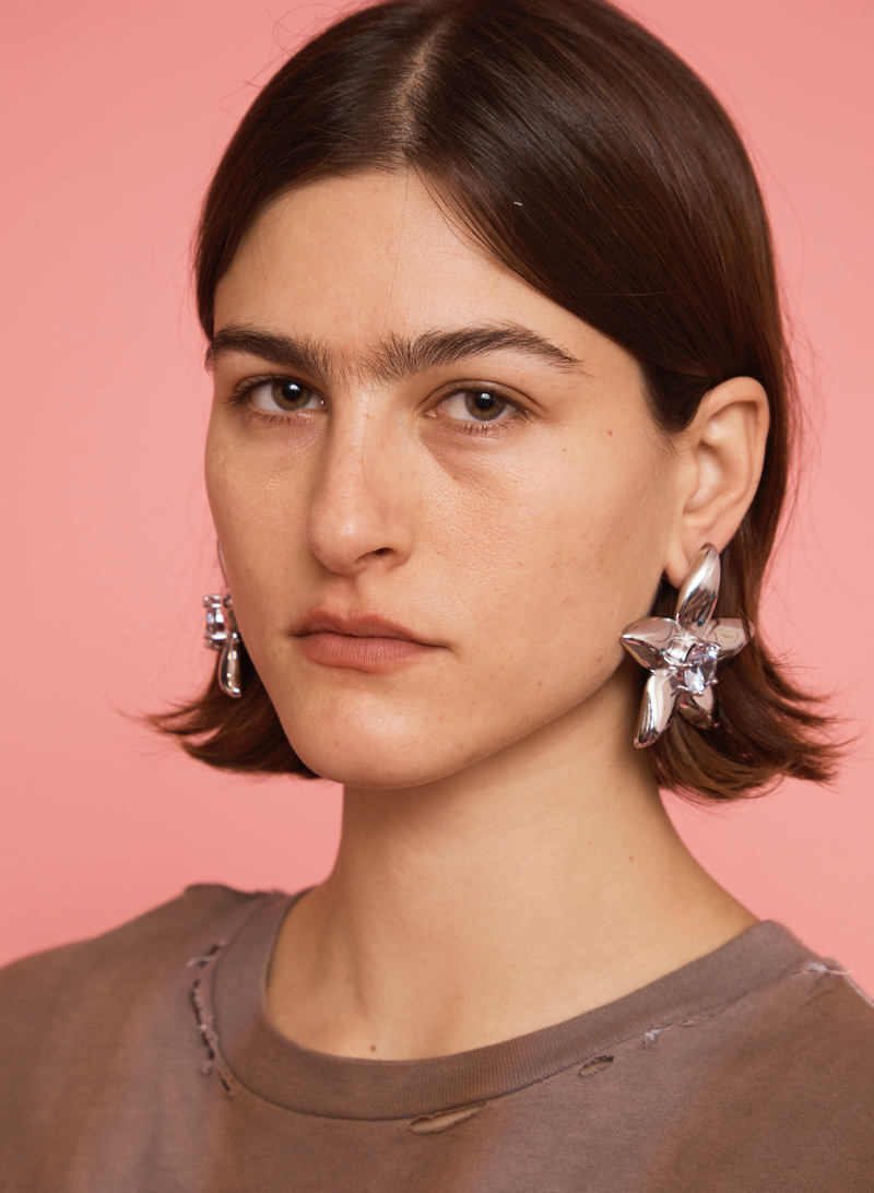 CRYSTAL CLEAR MEGA STARLINK EARRINGS