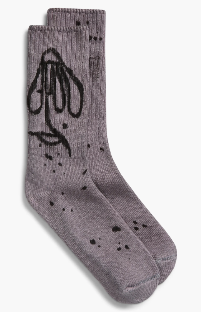 CHARCOAL DAISY SOCKS