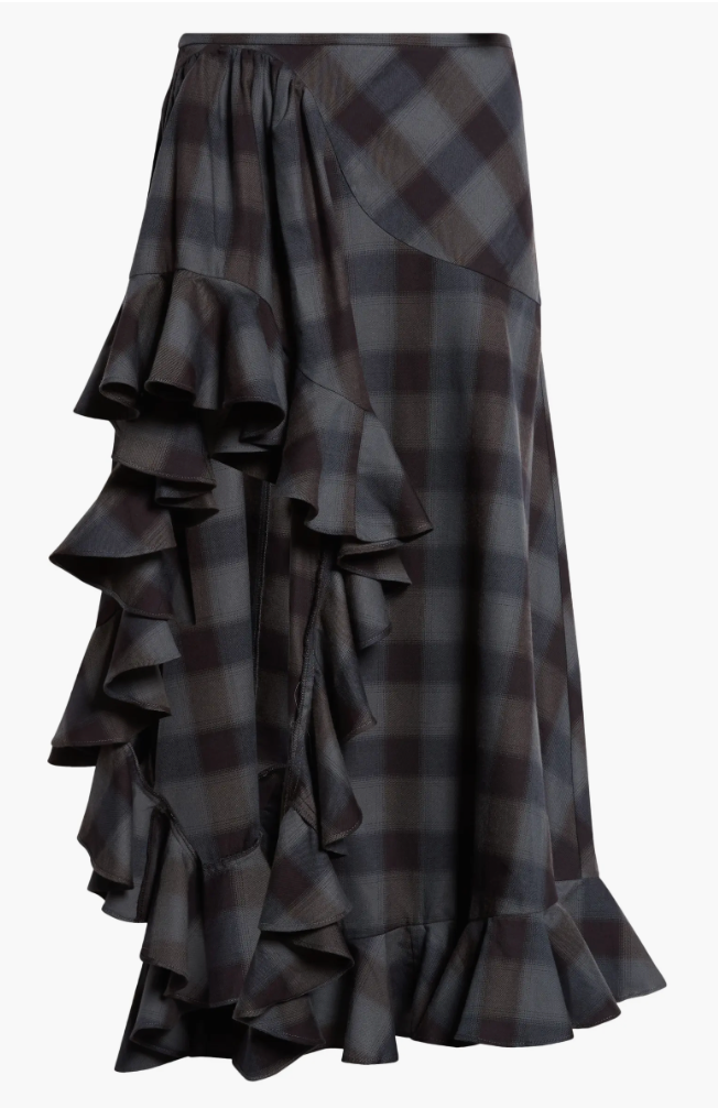 SEA PINE PLAID FLORIST SKIRT