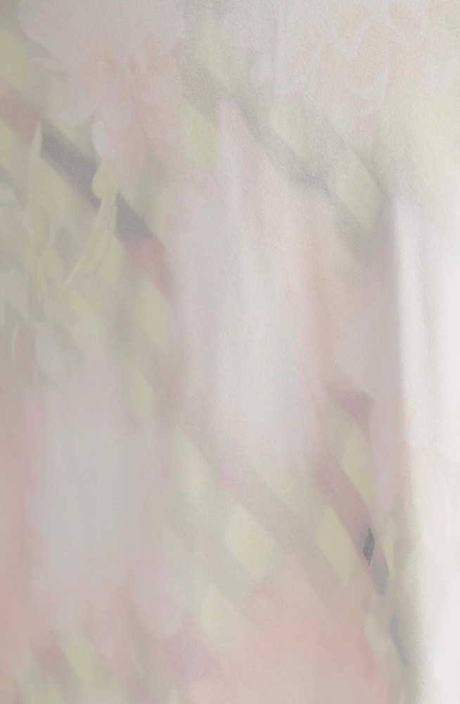 WASHED DAISY PLAID LACE YOD SKIRT