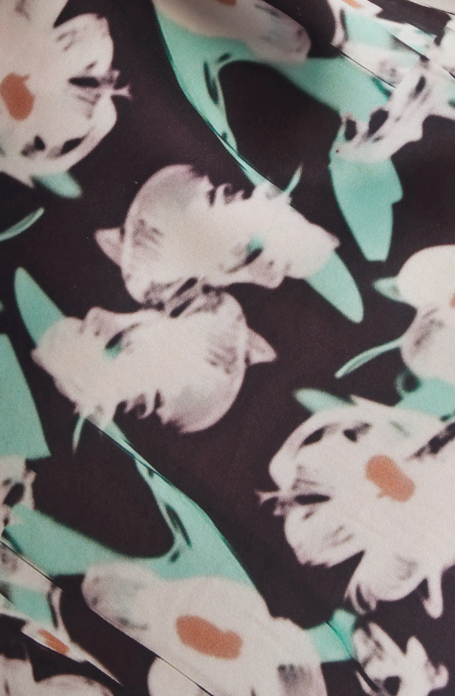 BLACK PAINTED DAISY CYPRESS DRESS