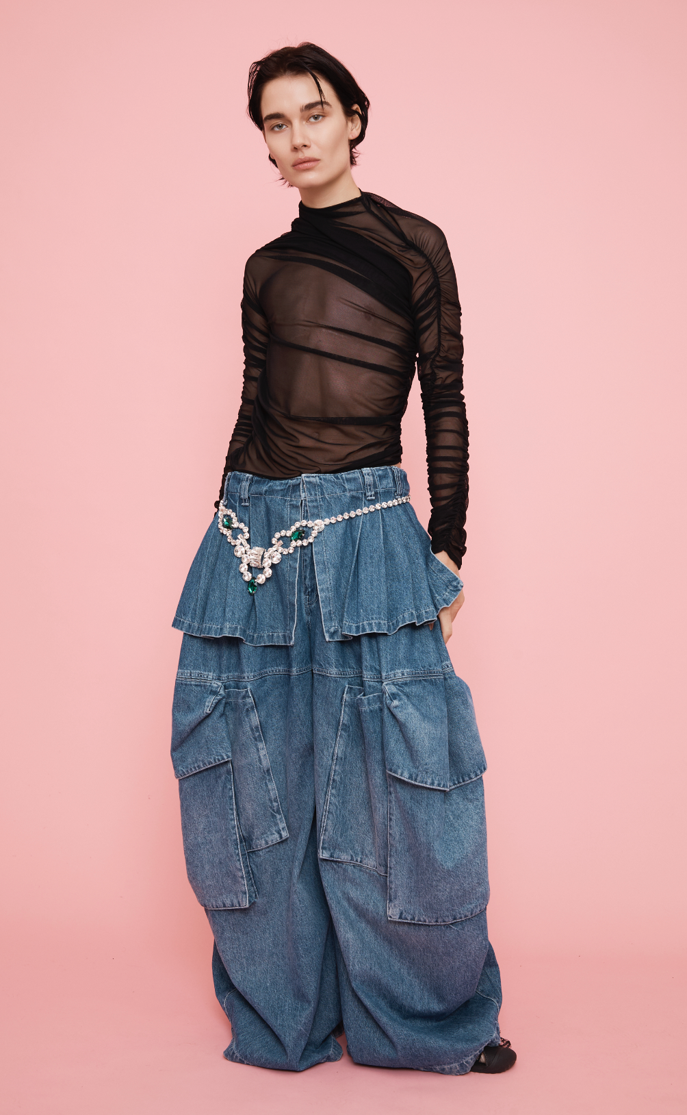 EMERALD CLEAR INDIE NECKLACE