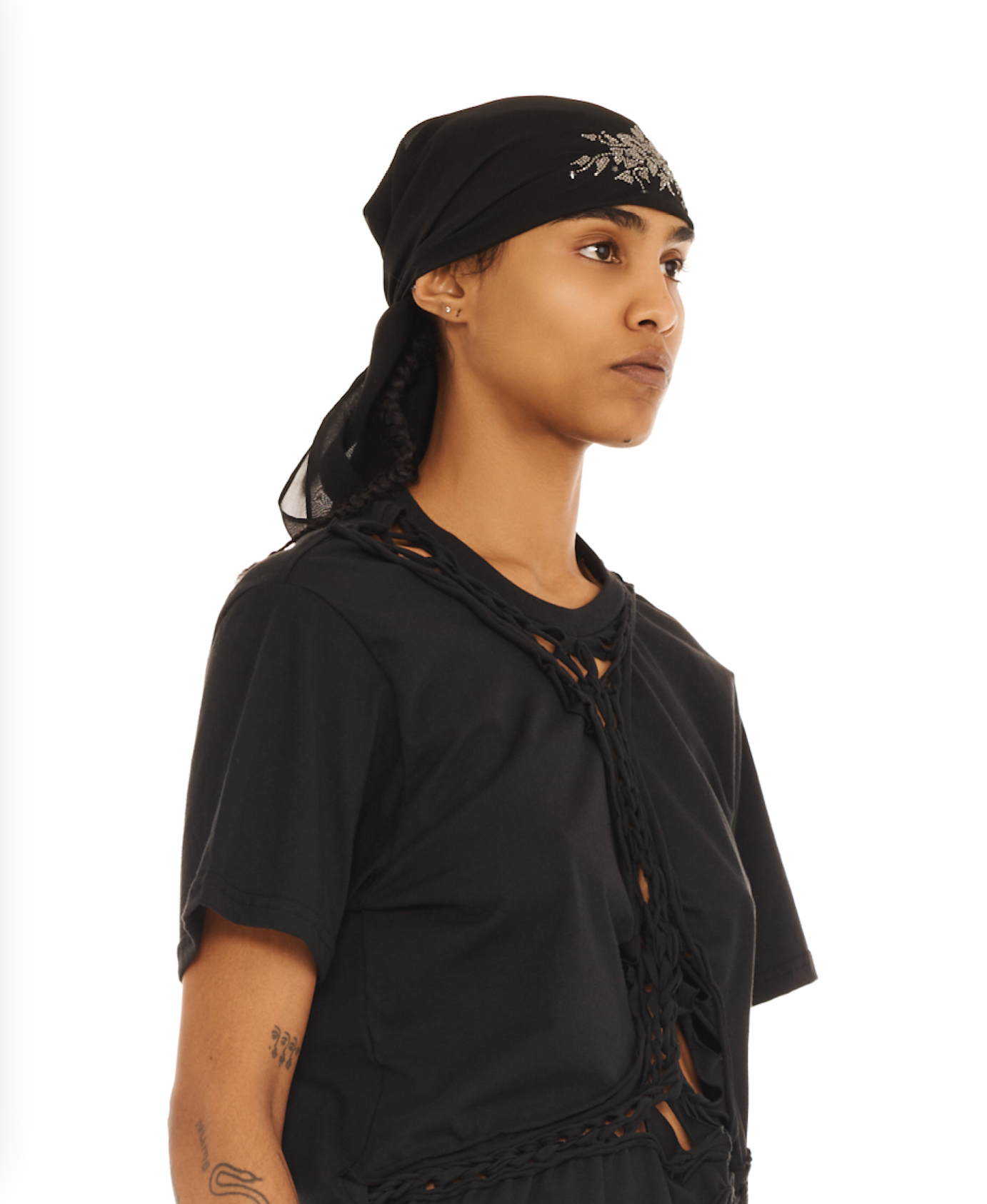 BLACK PRINCESS FOULARD