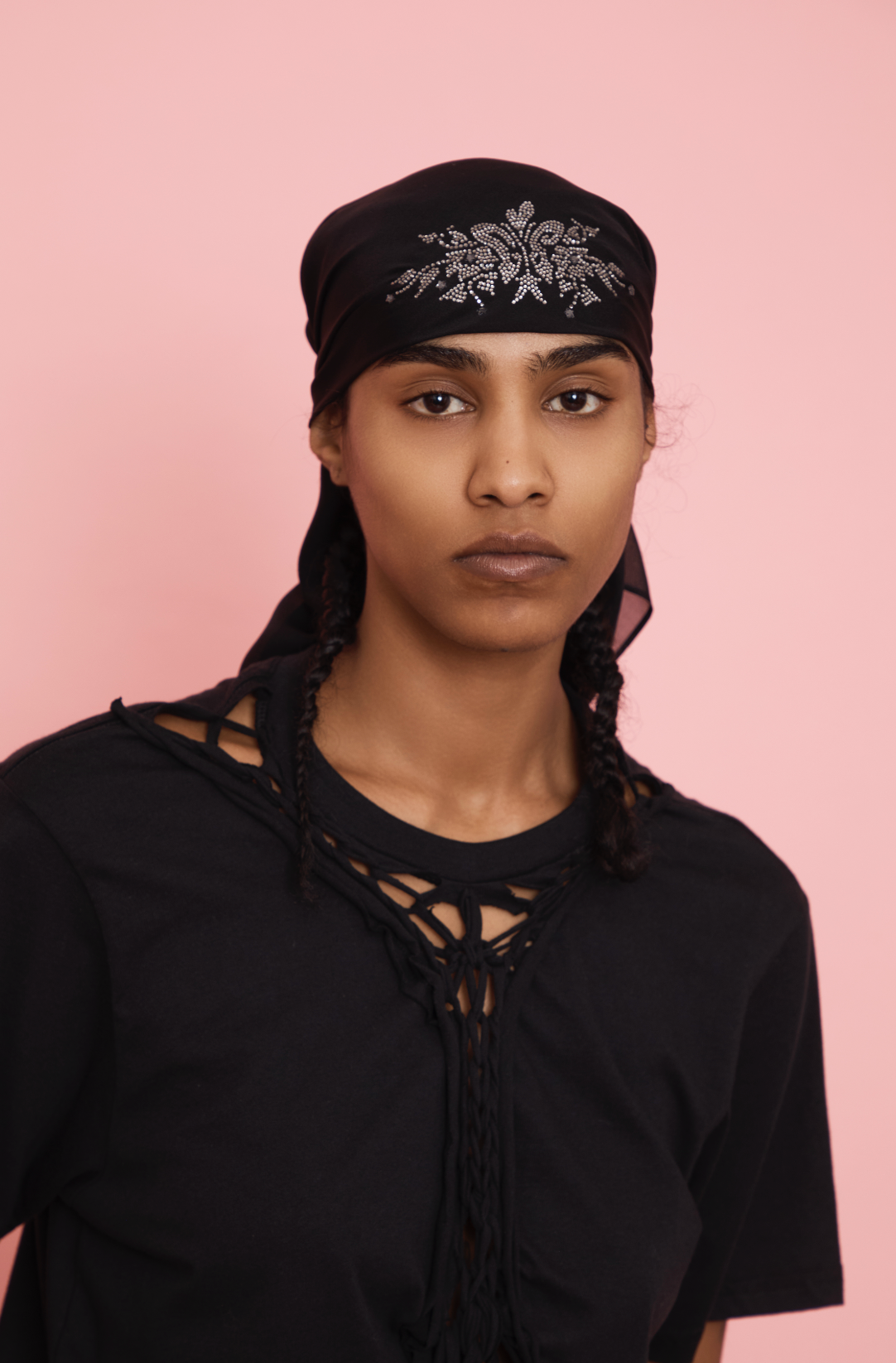 BLACK PRINCESS FOULARD