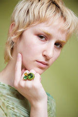 LIME CANDY GEM RING