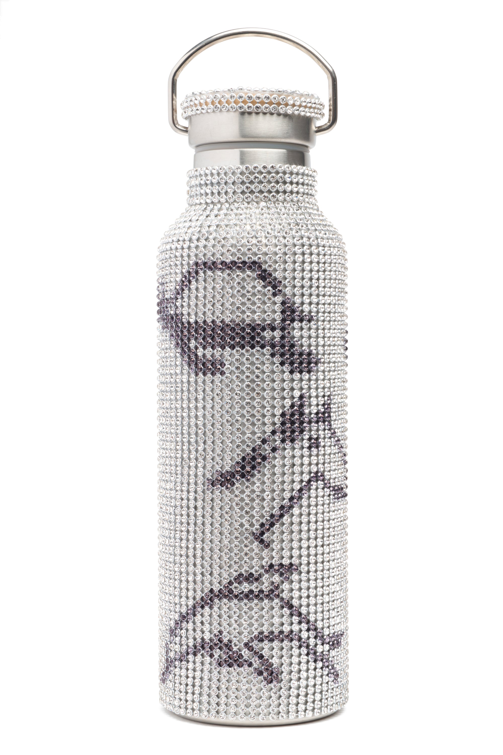 CHARCOAL ANIMALS RHINESTONE WATER BOTTLE