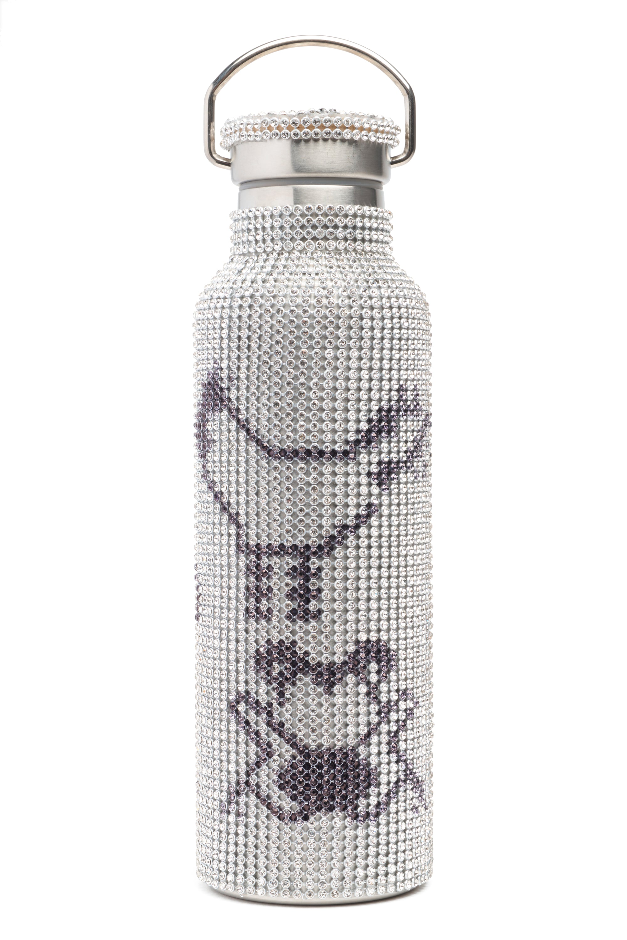 CHARCOAL ANIMALS RHINESTONE WATER BOTTLE