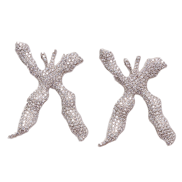 【関税込み】Collina Strada Wings ピアス Snow Man(スノーマン) COLLINA STRADA(コリーナストラーダ