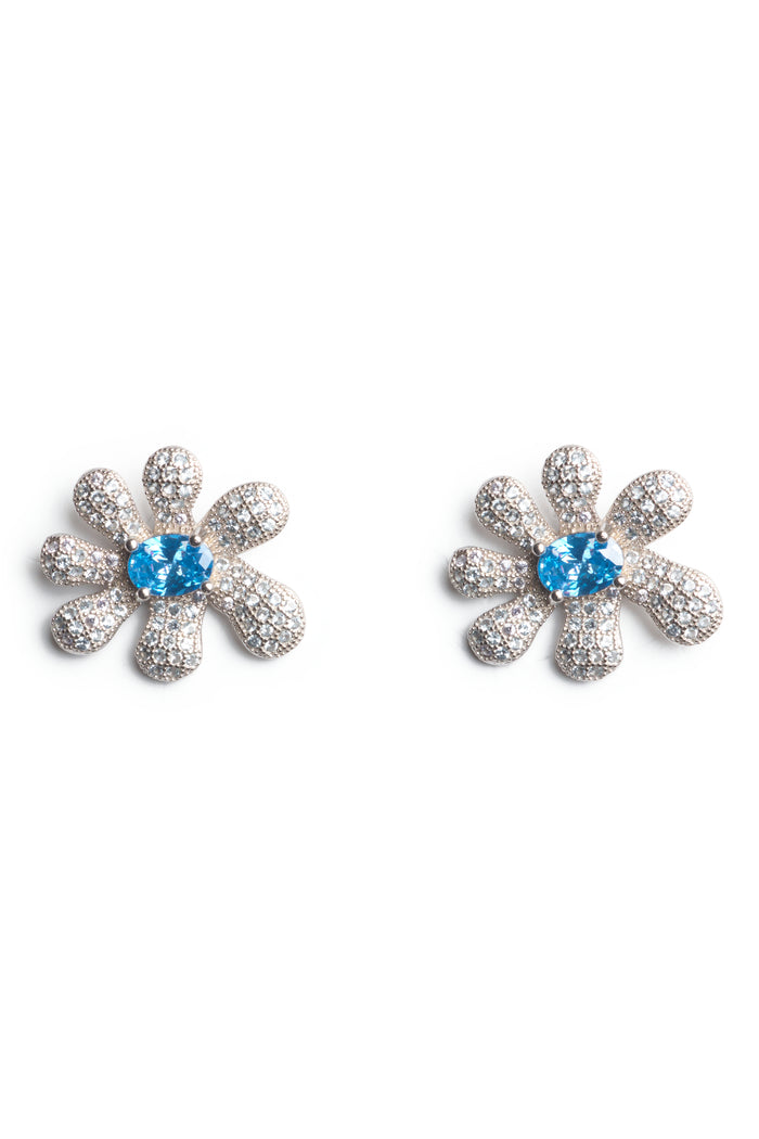 collina strada CLEAR SKY SQUASHED BLOSSOM EARRING
