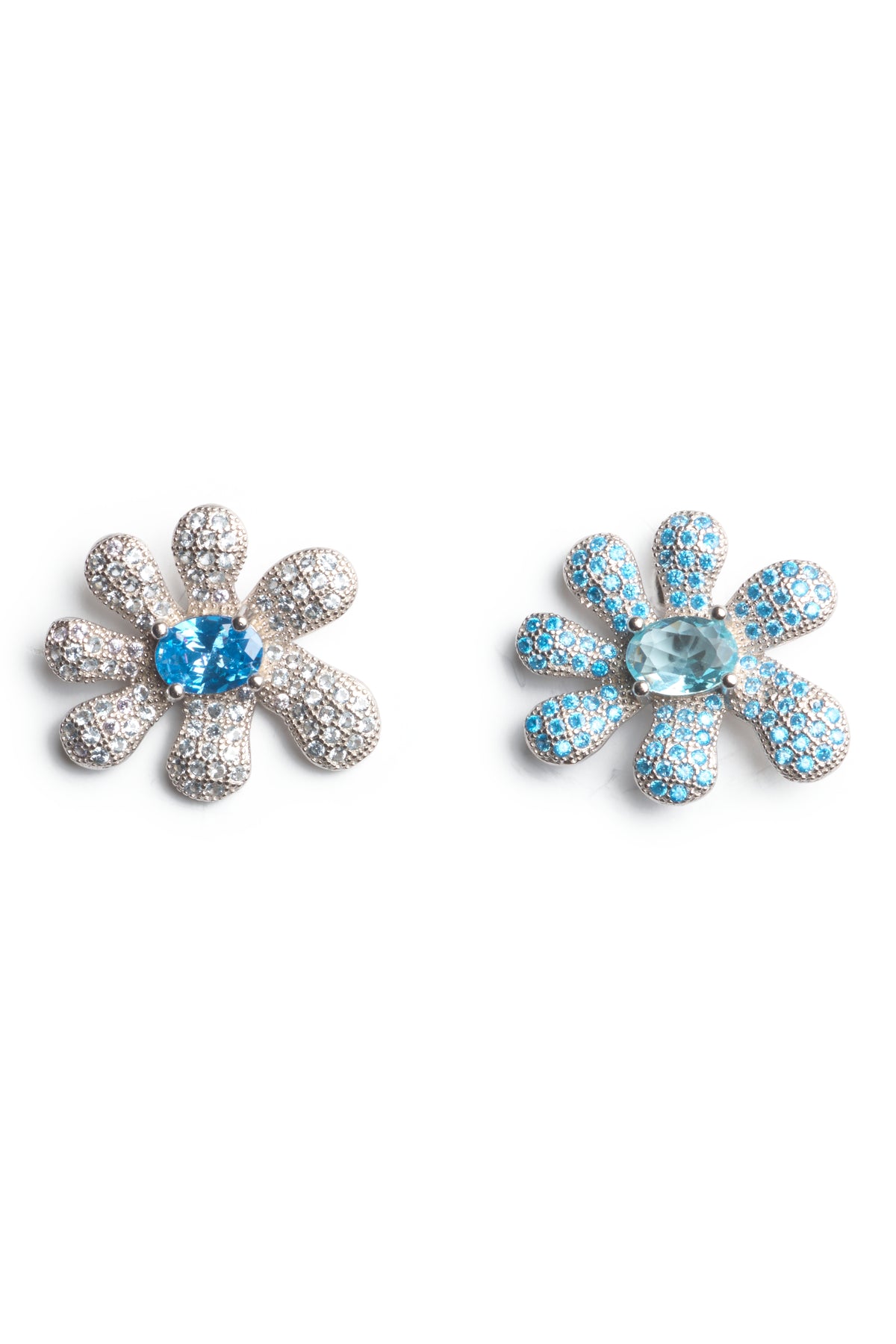 SKY MIX SQUASHED BLOSSOM EARRING