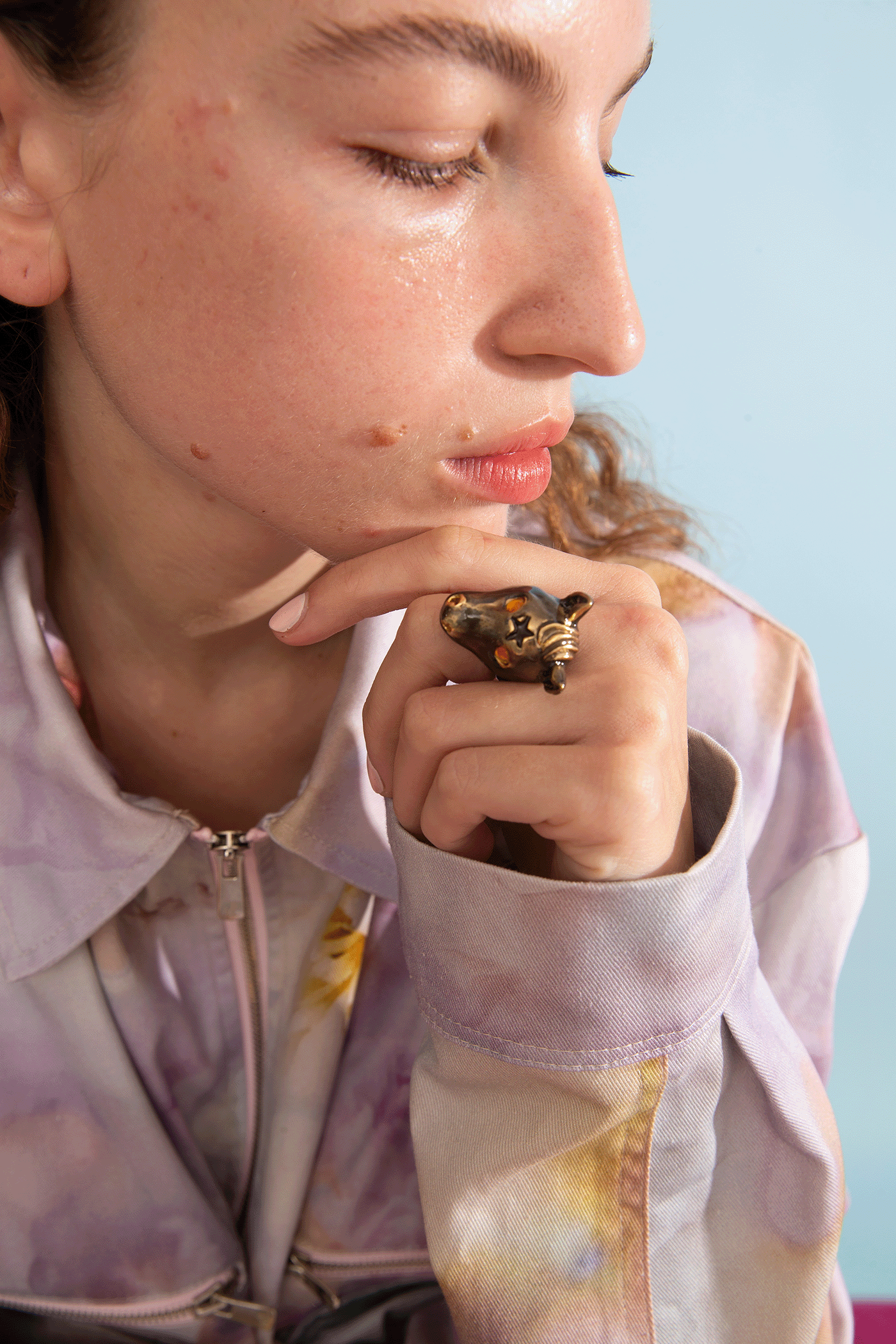 ANTIQUE GOLD BABY PONY RING
