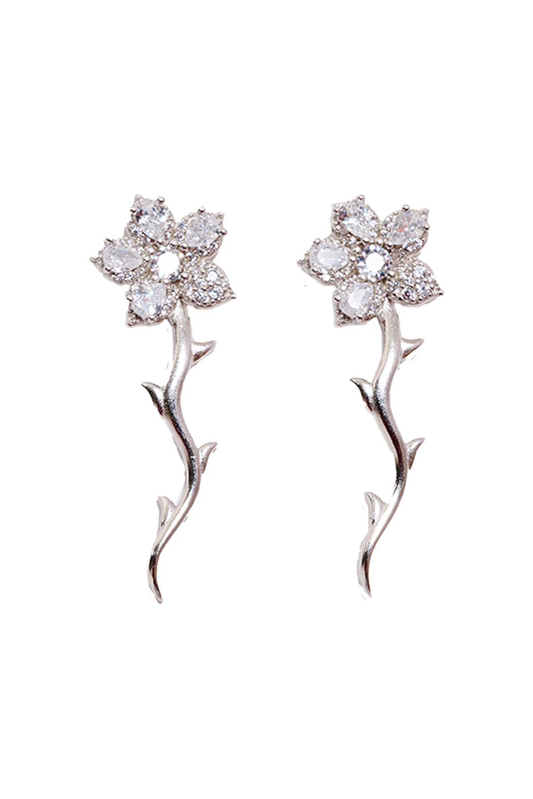 CRYSTAL VINE EARRING