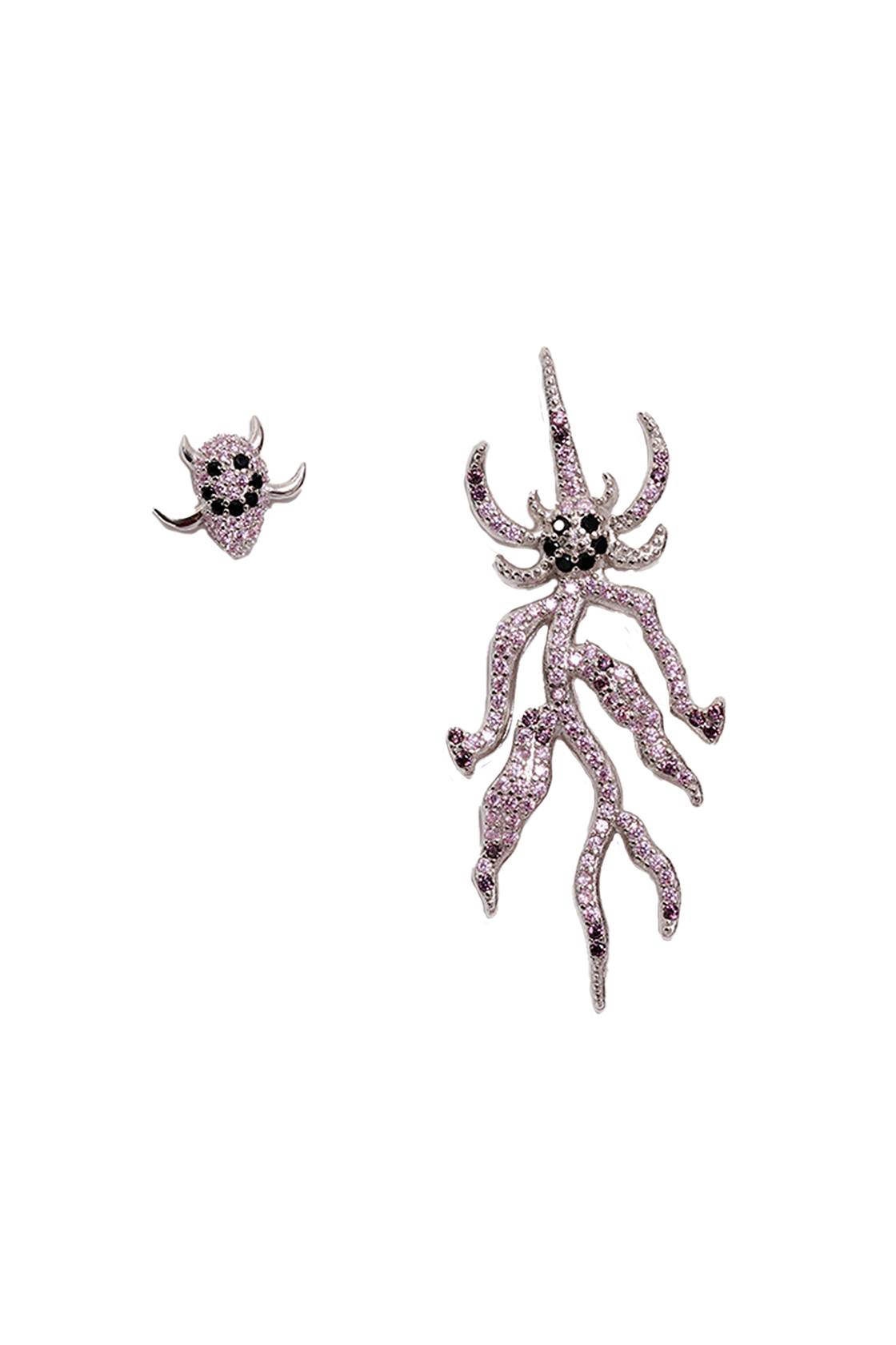 LIGHT SPIKE MONSTER MIX EARRING