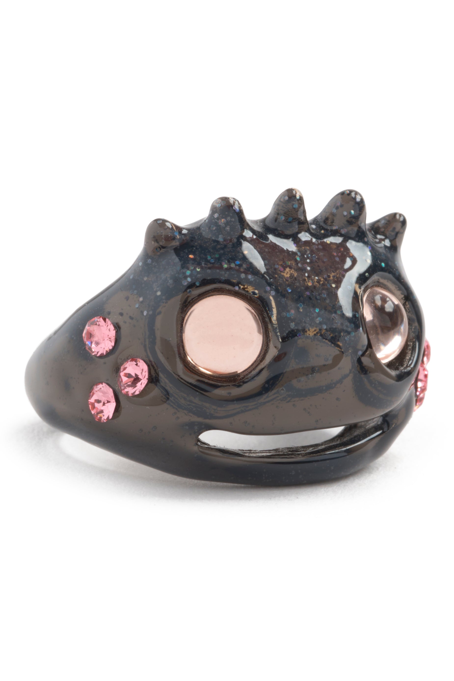 BLACK GLITTER LIBERTY FROG
