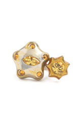 SILVER GOLD STARLET RING