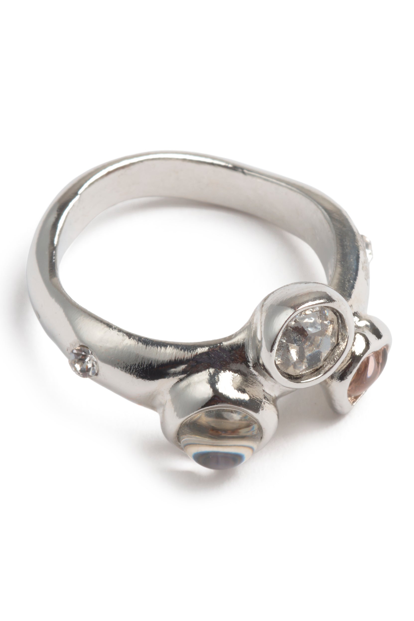 SILVER CLEAR FLORENCE RING