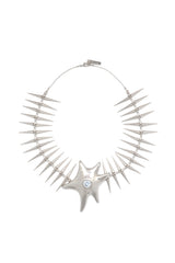 SILVER SINGLE STARRY CHOKER