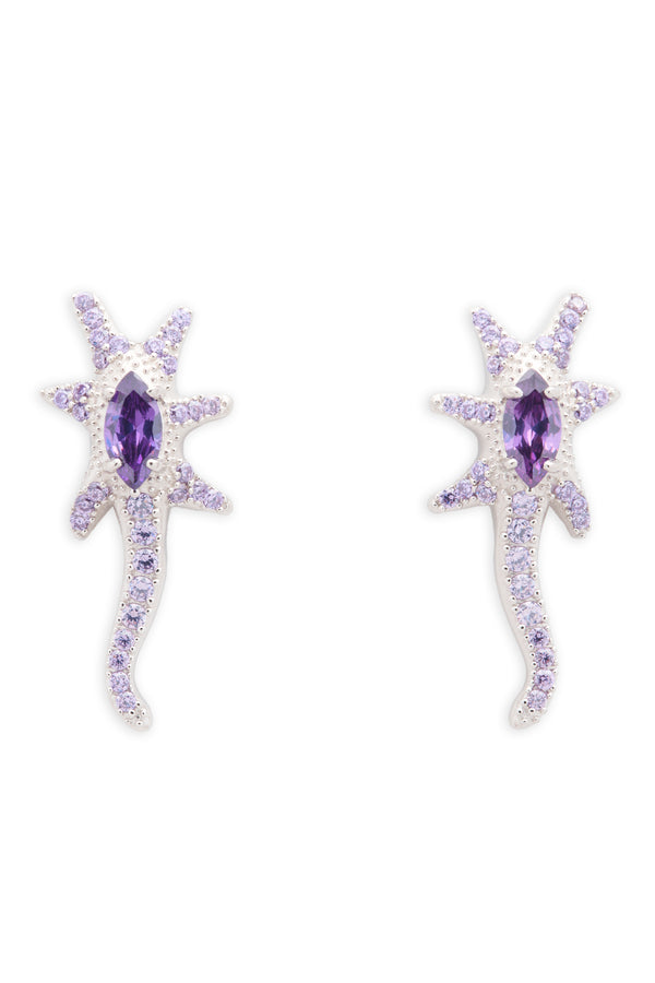 LAVENDER STAR TRAIL EARRINGS