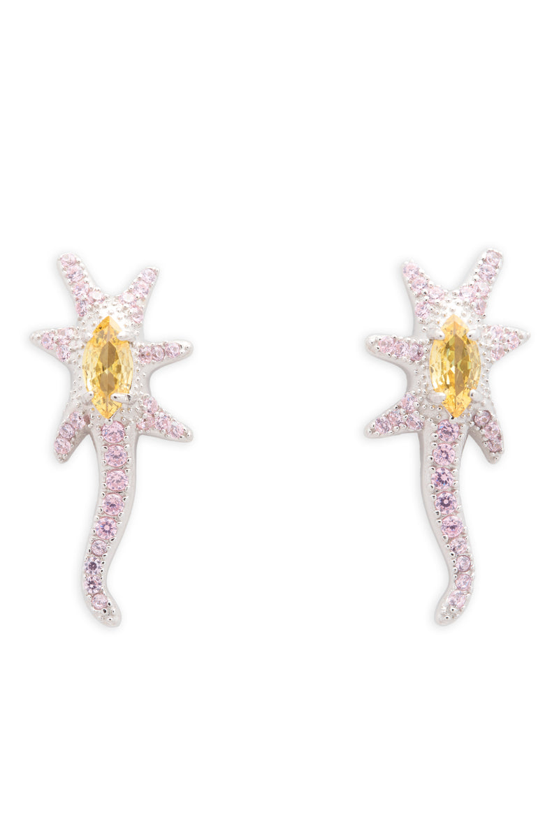 PINK LEMONADE STAR TRAIL EARRINGS