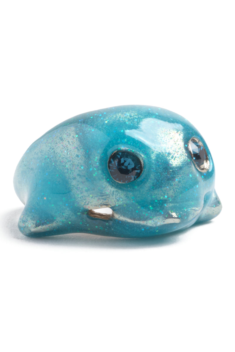 GLITTER SKY DOLPHIN BABY RING