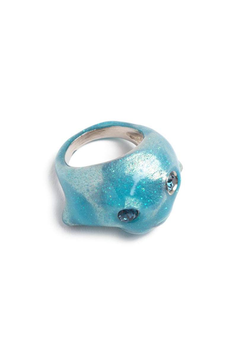 GLITTER SKY DOLPHIN BABY RING