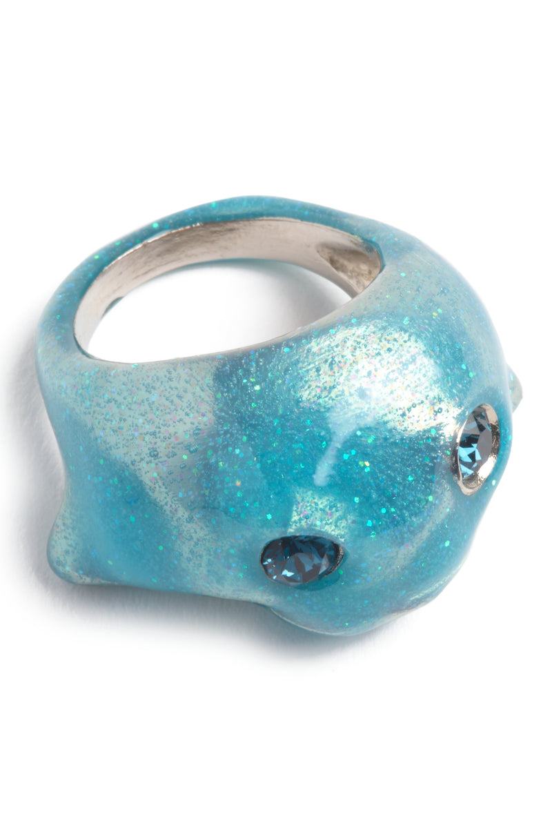 GLITTER SKY DOLPHIN BABY RING