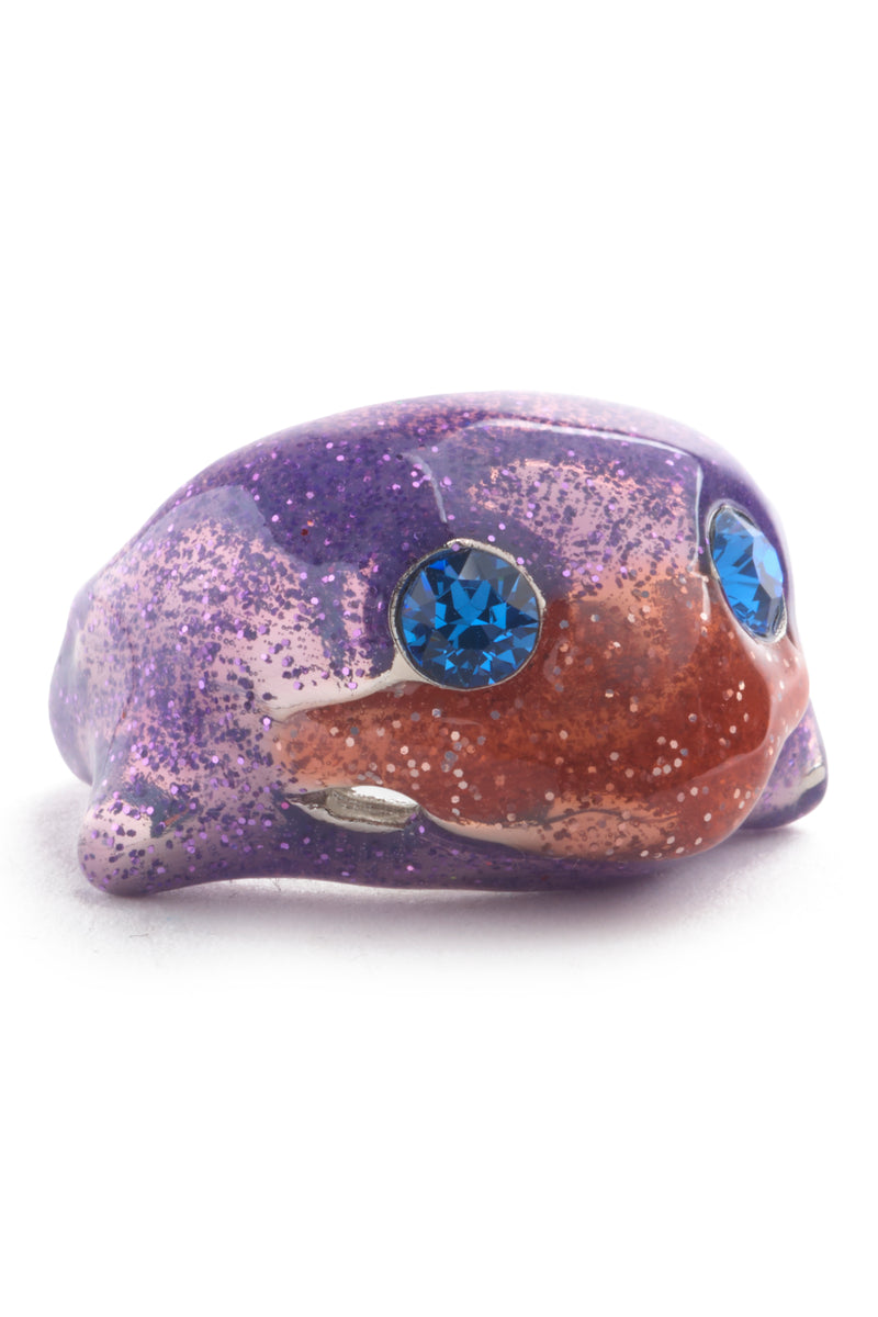 PINK GLITTER BABY DOLPHIN RING