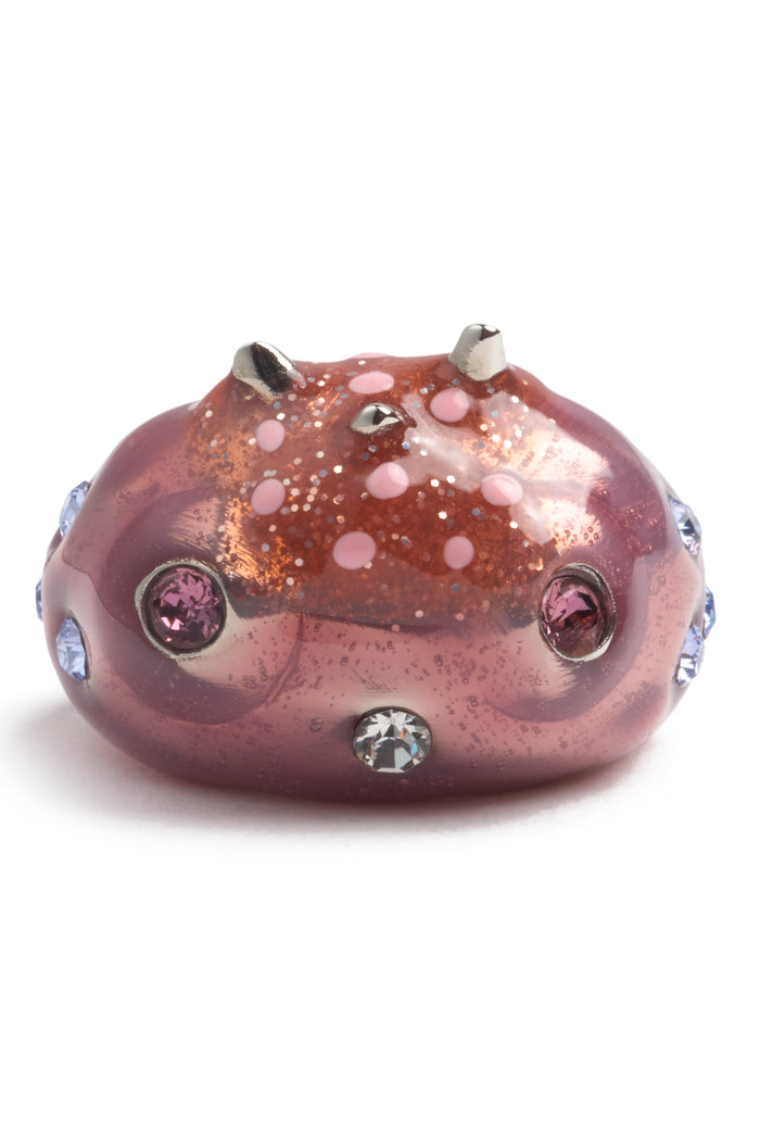 collina strada GLITTER PINK LILAC RHINO BABY RING 6