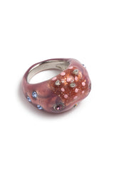 GLITTER PINK  LIILAC RHINO BABY RING