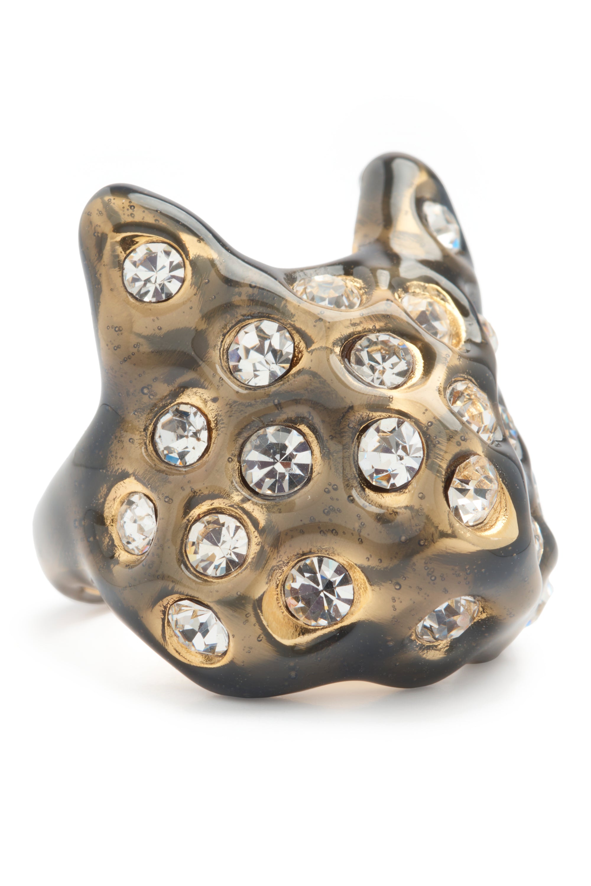 BRONZE PUFFY BUNNY RING