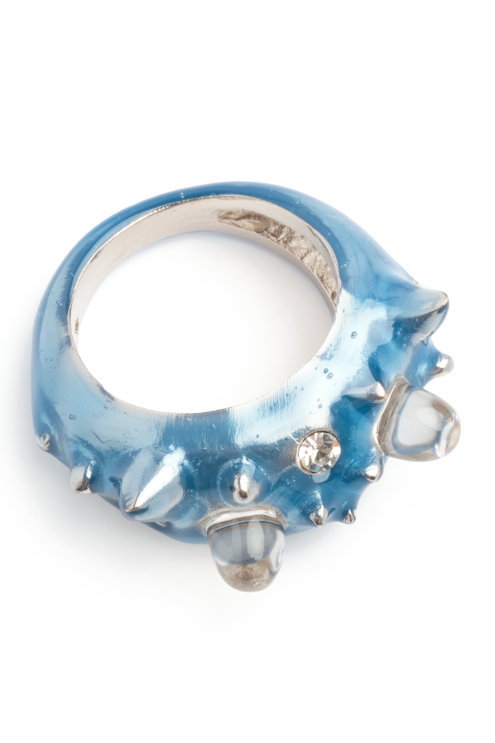 SEA BLUE DEMI ALIEN RING