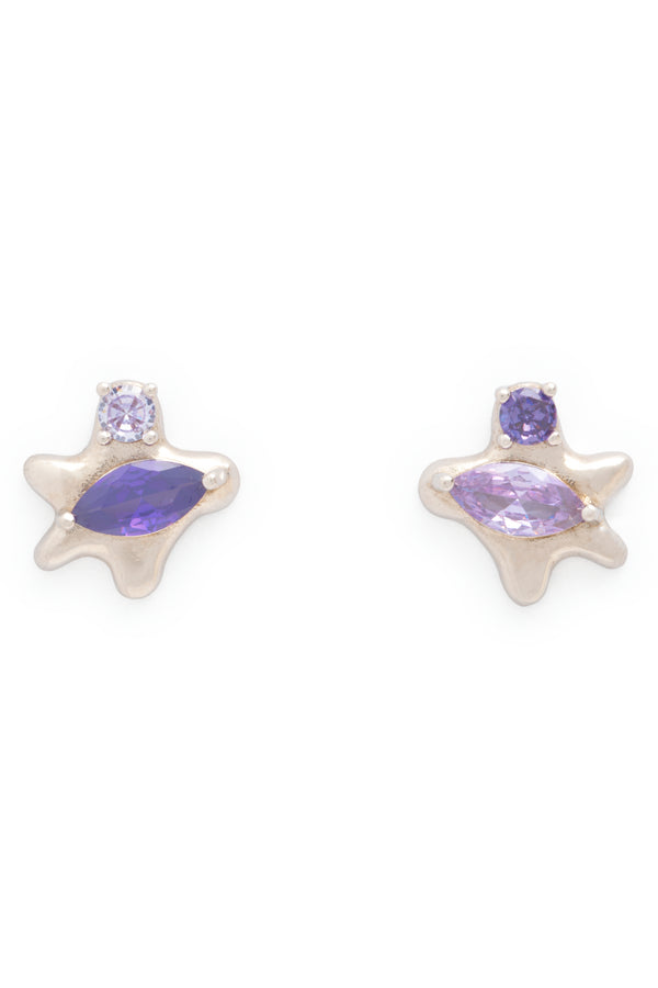 AMETHYST STELLA STUDS