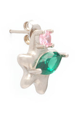 SOFT PINK EMERALD STELLA STUDS