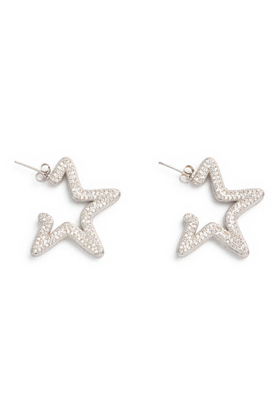 【関税込み】Collina Strada Star ドロップピアス CRYSTAL CLEAR SUPER STAR HOOPS | COLLINA STRADA – Collina Strada