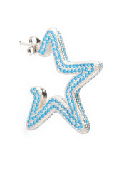 SOFT BLUE SUPER STAR HOOPS