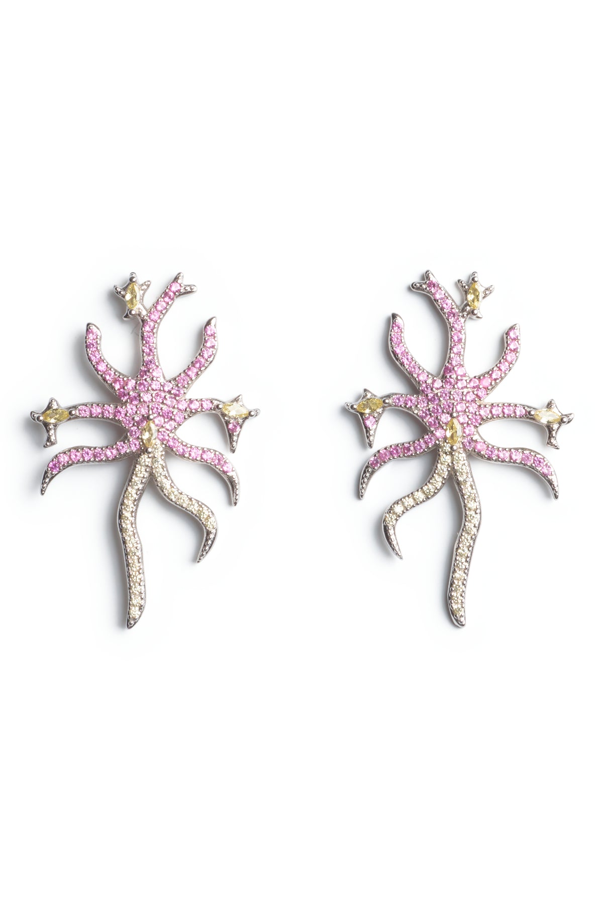 【関税込み】Collina Strada ピンク Nova ピアス FADING LIME PAVE NOVA EARRINGS | COLLINA STRADA – Collina Strada