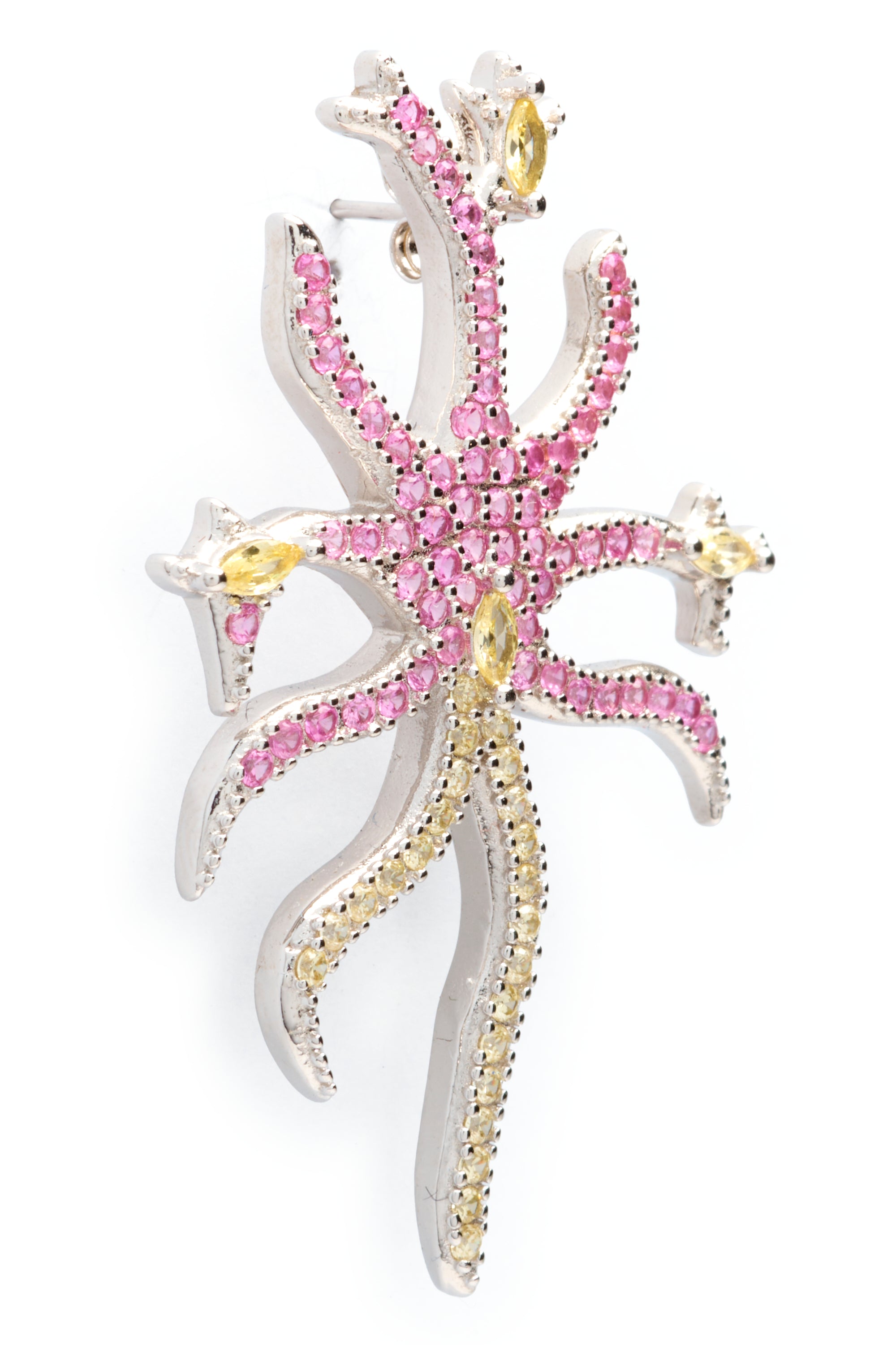 HOT PINK CANARY ETOILE EARRING