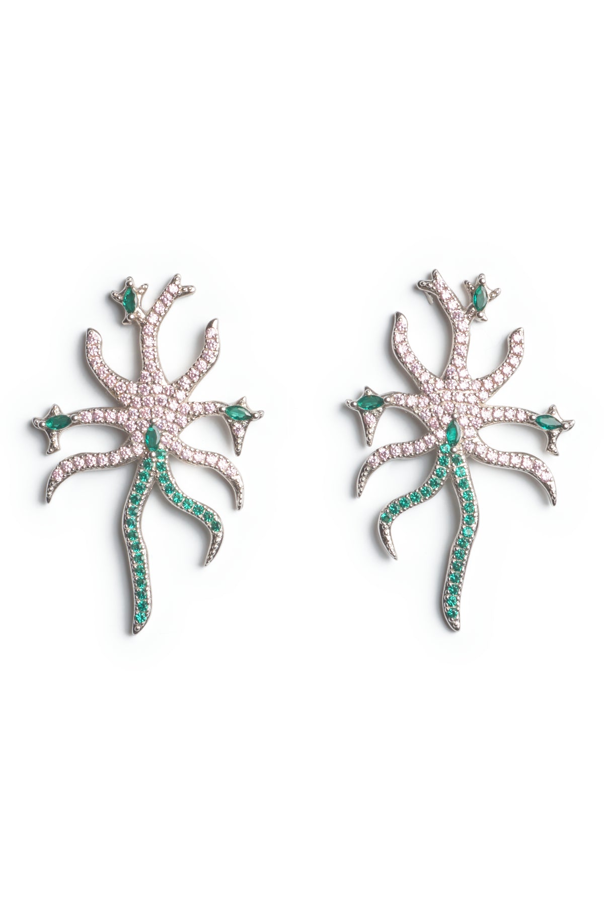 SOFT EMERALD ETOILE EARRINGS