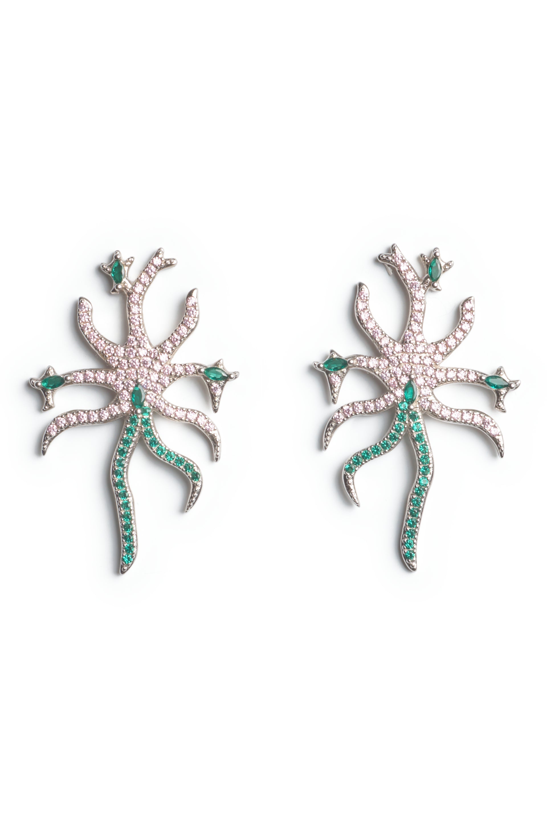 SOFT EMERALD ETOILE EARRINGS
