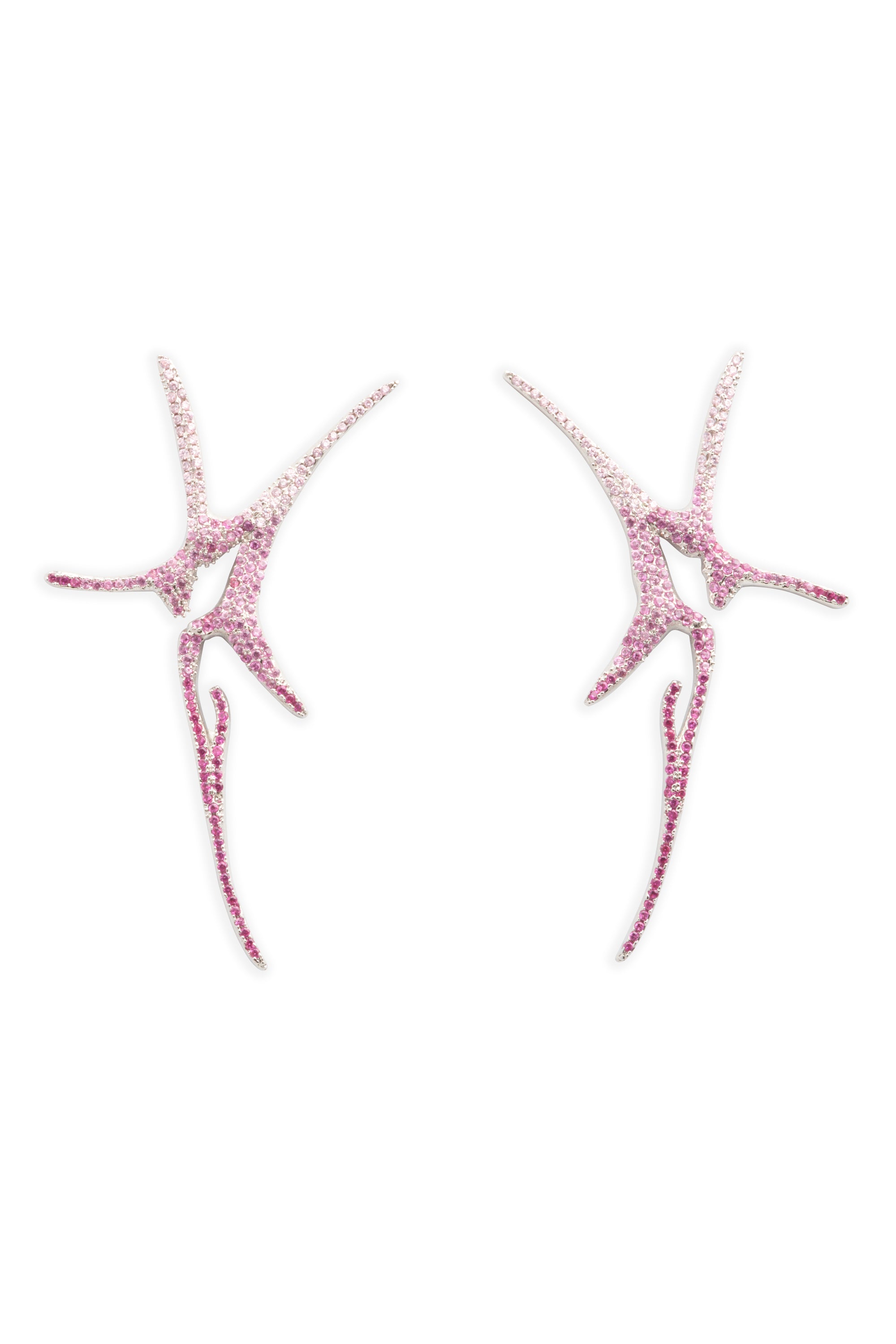 FADING PINK PAVE NOVA EARRINGS