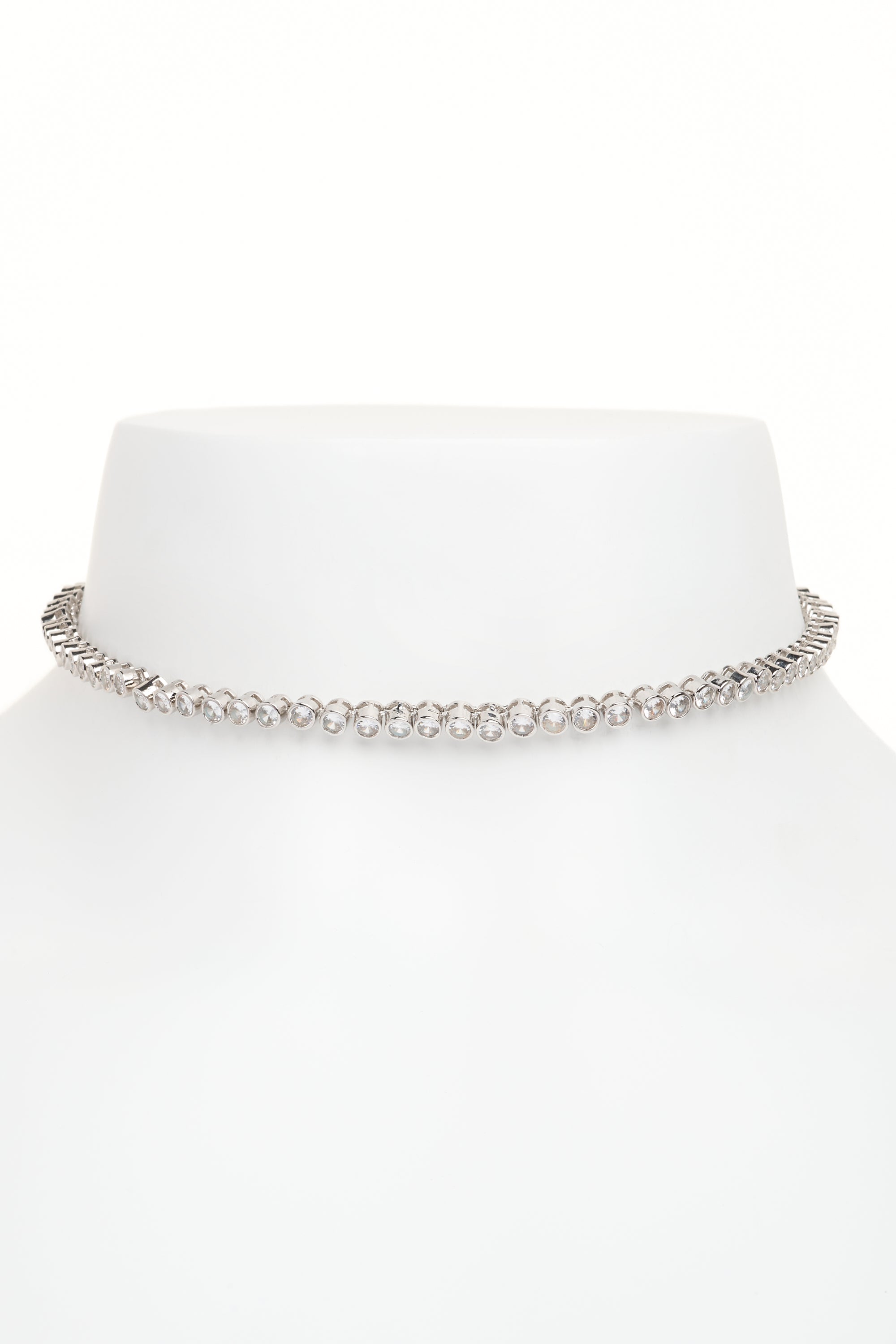 CRYSTAL CLEAR TENNIS NECKLACE