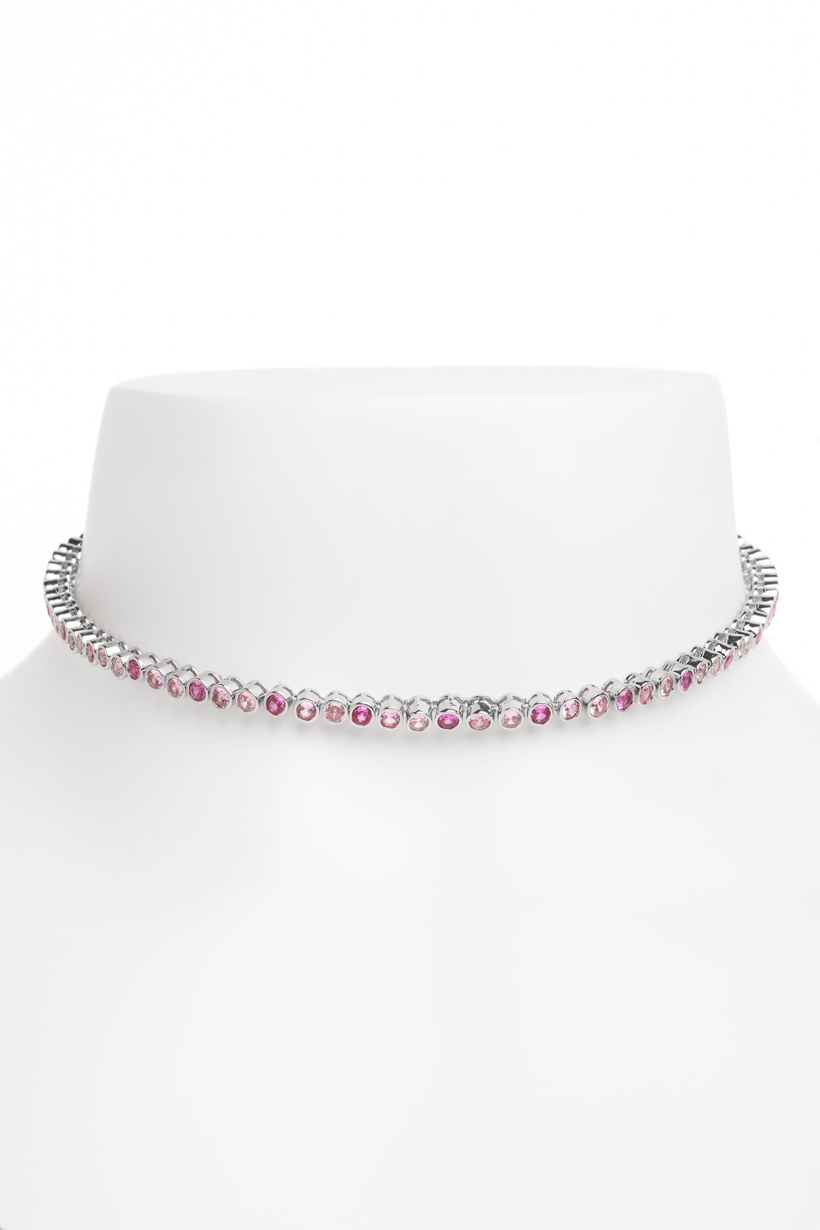 FADING PINK TENNIS NECKLACE | COLLINA STRADA – Collina Strada