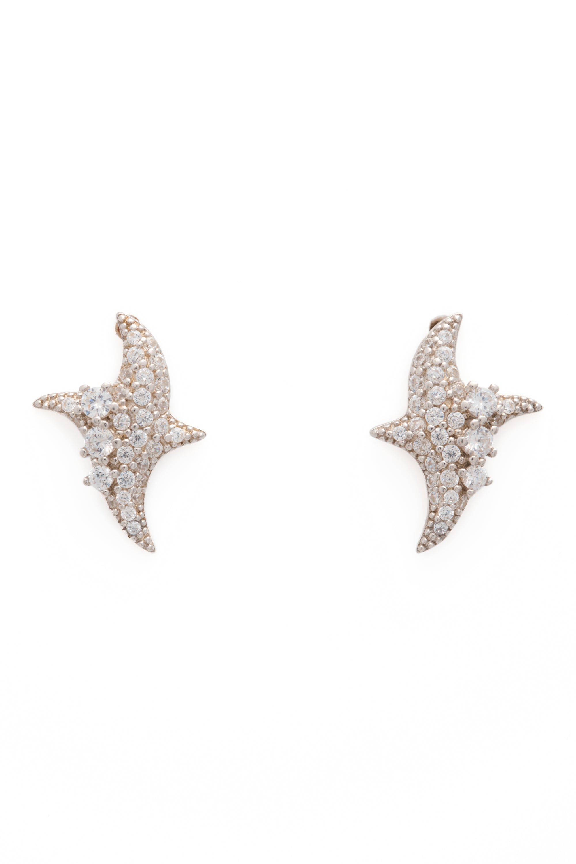 CRYSTAL CLEAR TWISTER EARRINGS