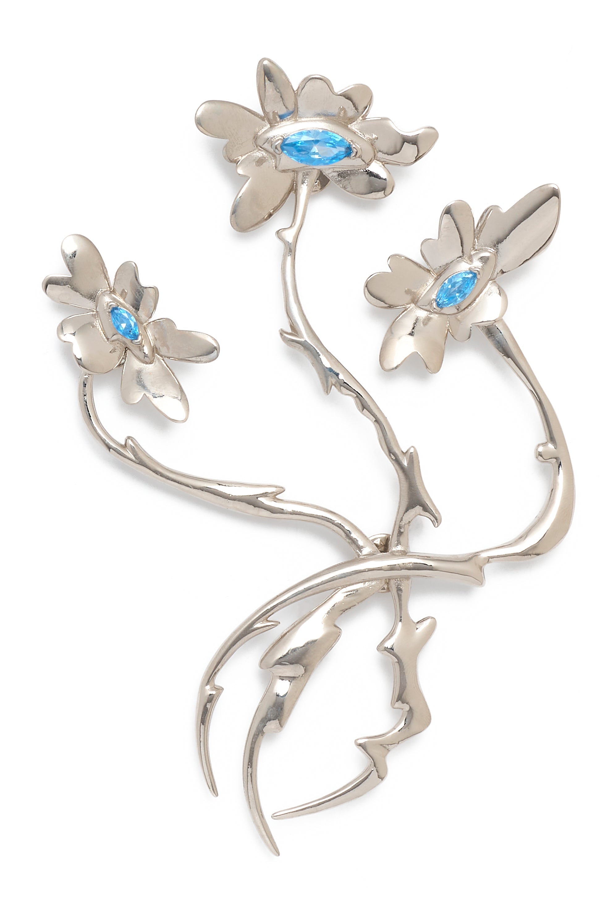 SKY DAISY BUNCH PIN