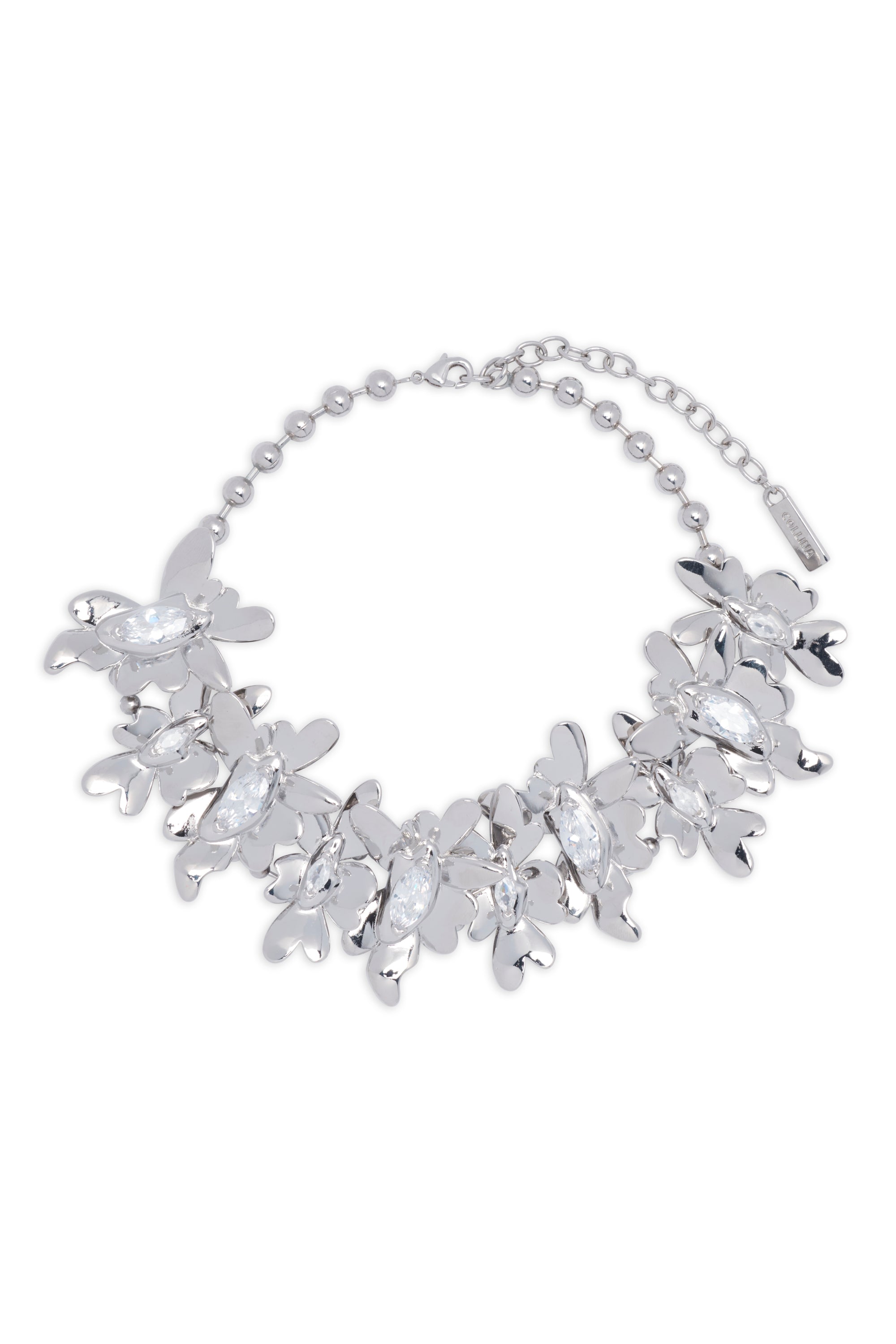 CRYSTAL CLEAR MEGA DAISY NECKLACE | COLLINA STRADA