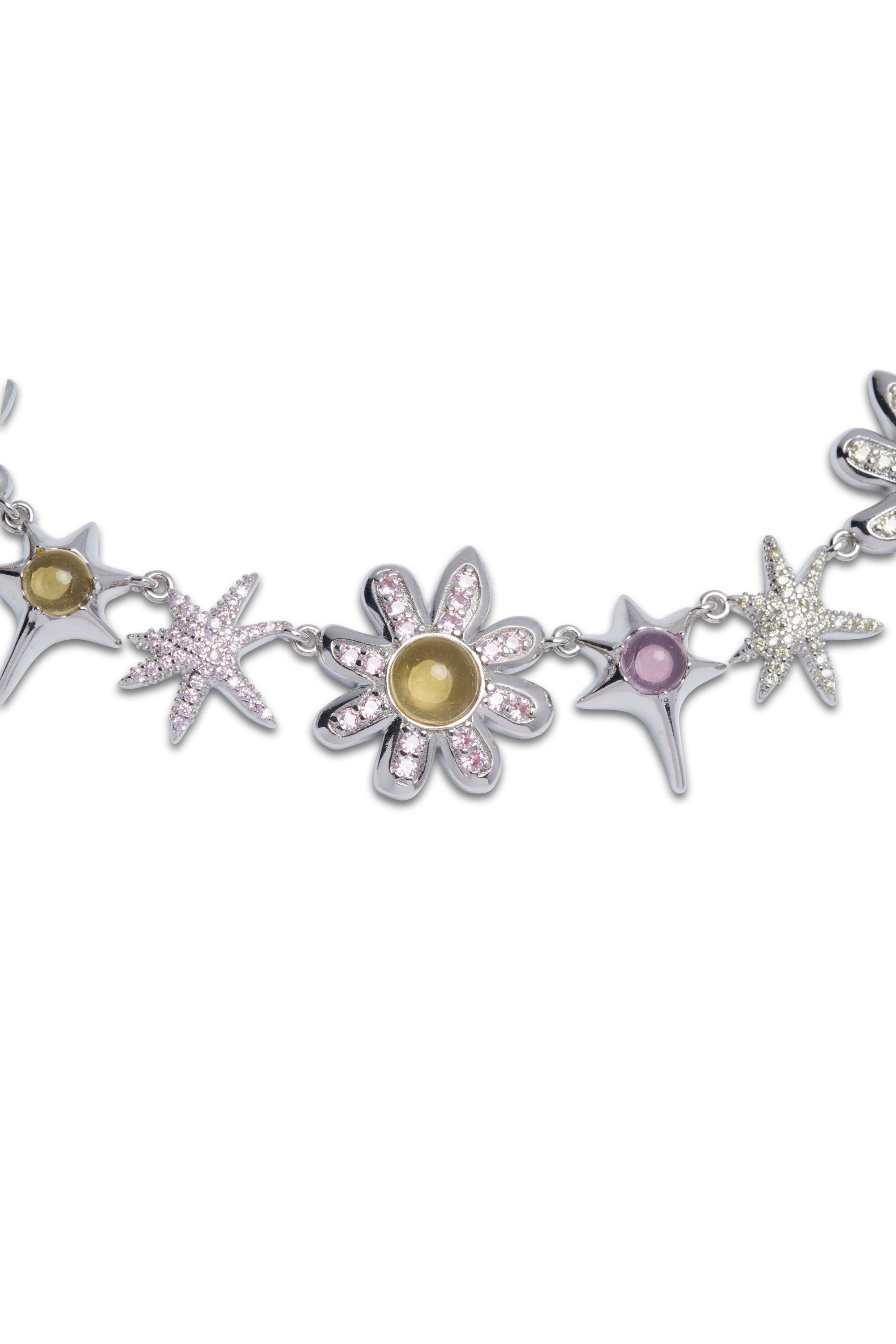 PINK OLIVINE MEADOW NECKLACE