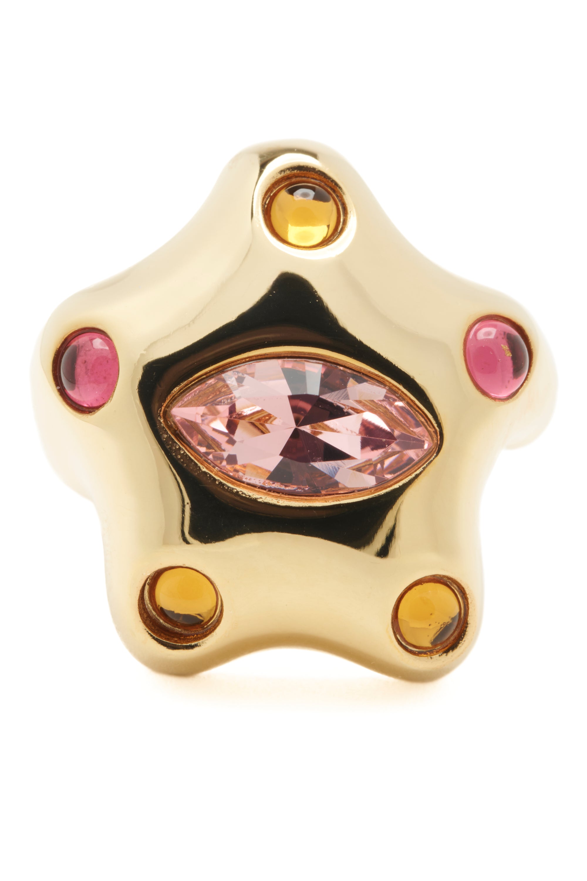 GOLD PINK DEMI STARLETTE RING