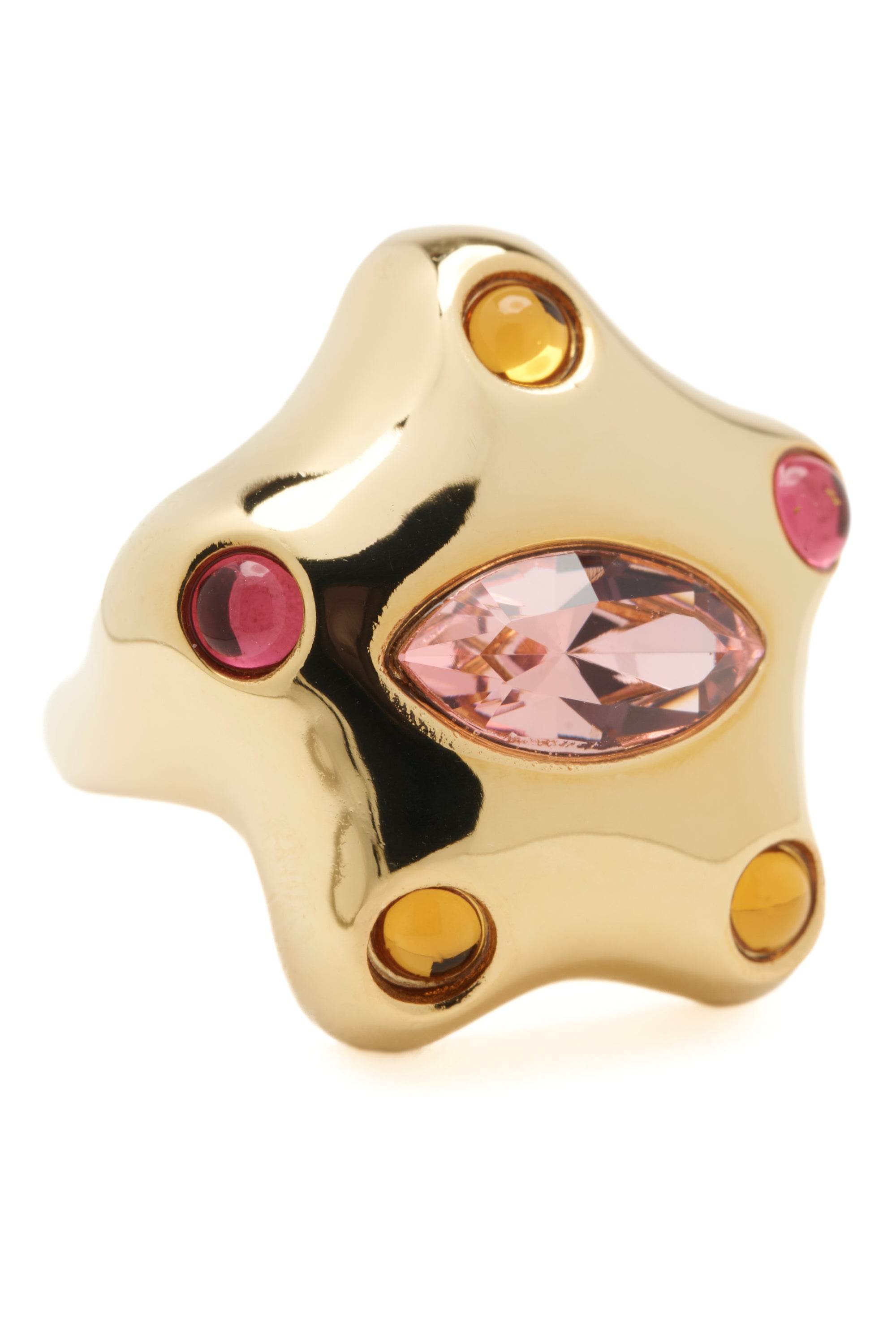 GOLD PINK DEMI STARLETTE RING
