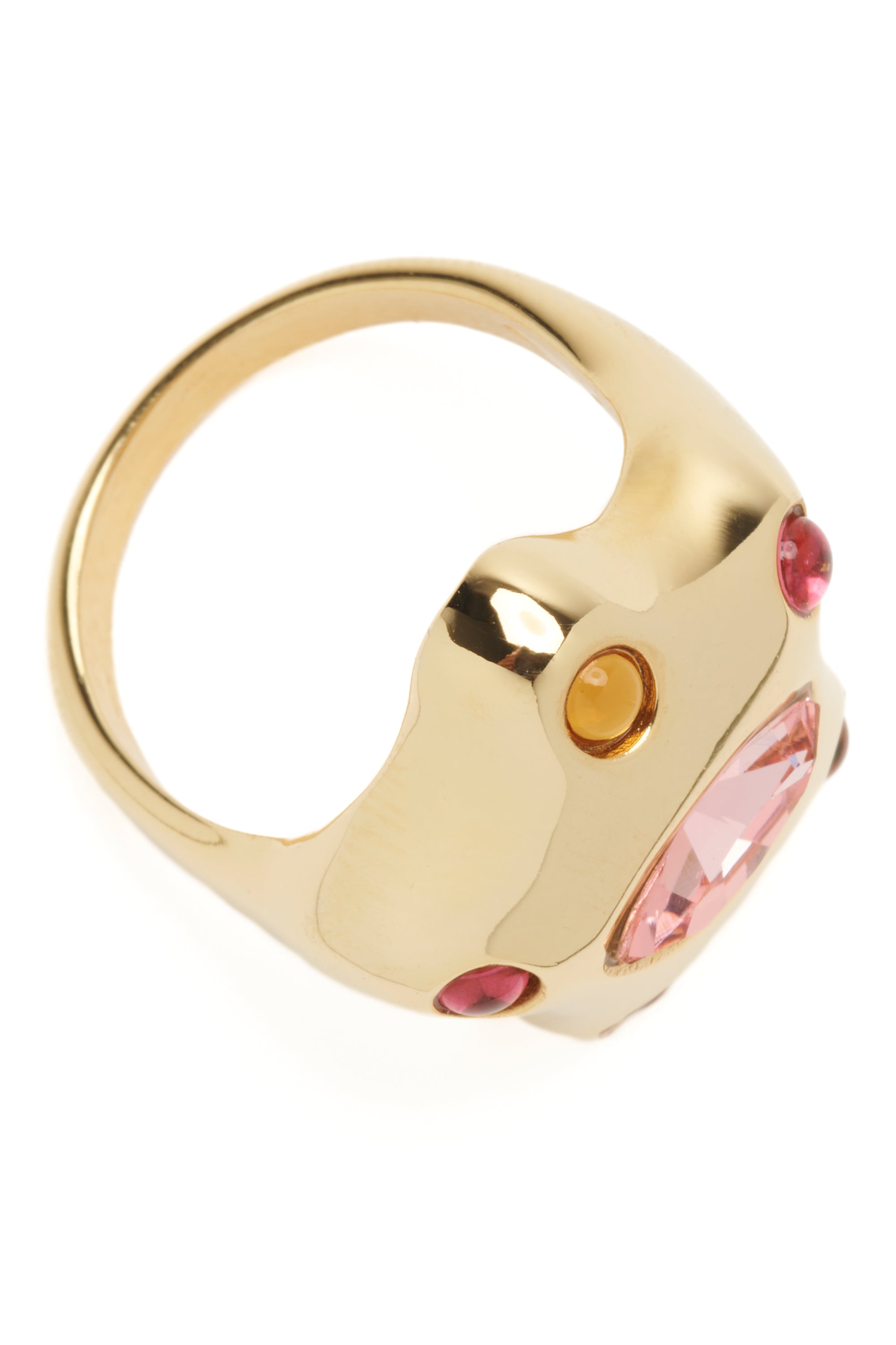 GOLD PINK DEMI STARLETTE RING